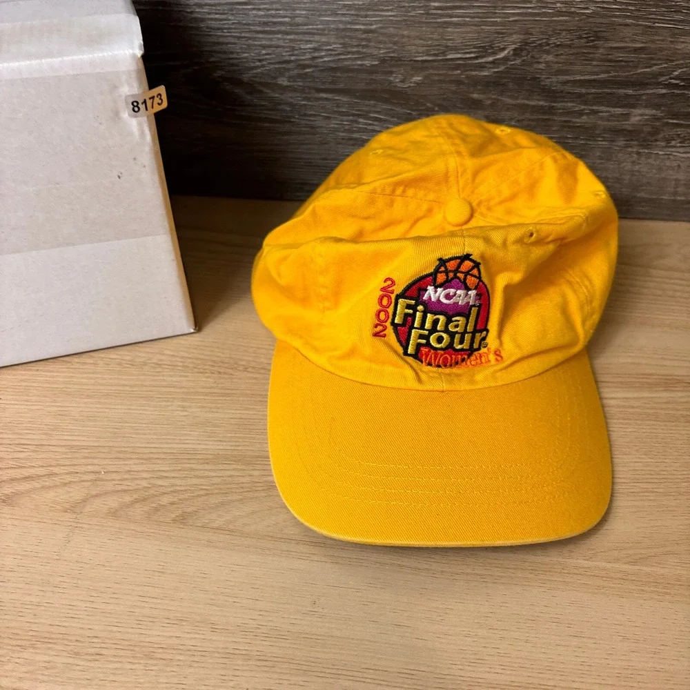 Vintage Final Four Hat Cap Strap Back Womens Yellow Texas 2002 Adjustable